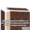 Salsbury Industries 2 Tier Designer Locker, 54"Wx76"Hx21"D, 6 Door, Mahogany 18-22361MAH - alternate 3